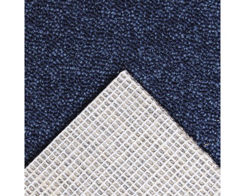 Blauw tapijt met textielrug