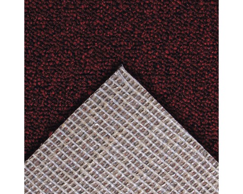 Close-up van een tapijt met geweven structuur op de achterkant