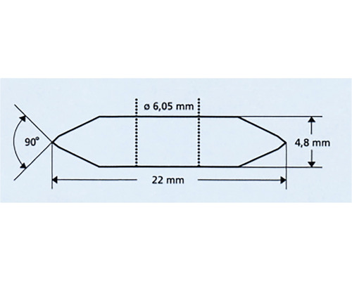 Technische tekening met afmetingen van het product