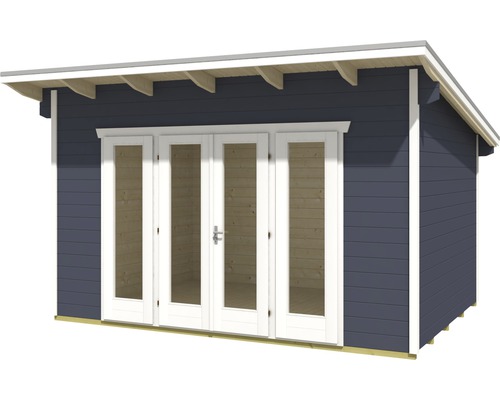 Tuinhuis met dubbele deur en zadeldak