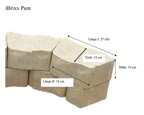 iBrixx Pure straatstenen met maatvoering