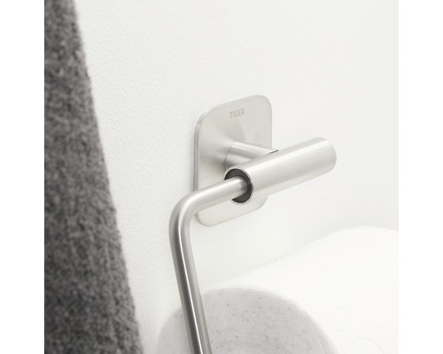 Tiger Logo toiletpapierhouder van roestvrij staal