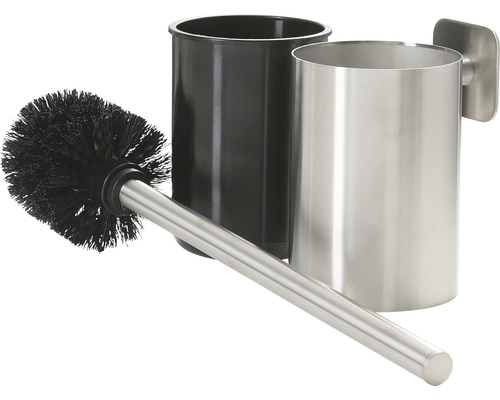 Toiletborstel met houder en wandmontage