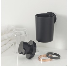 Wandzeepdispenser met reservoir, pomp en accessoires