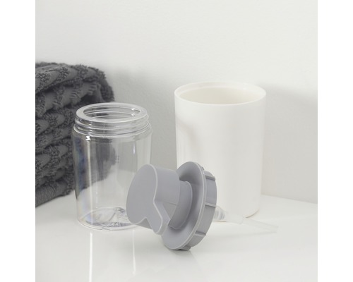 Navulbare zeepdispenser met pomp, leeg