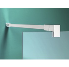 Detailopname van een stabilisatiestang van metaal voor een douchecabine