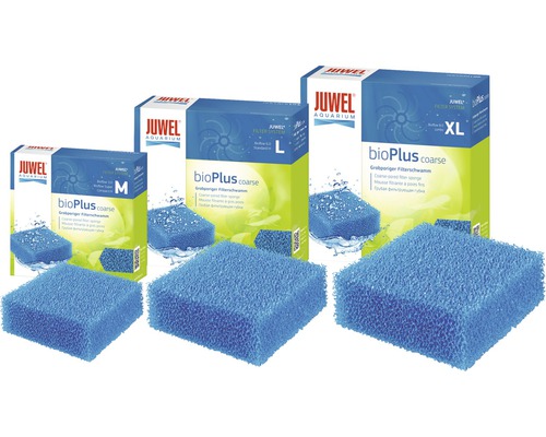 Juwel BioPlus grove filtersponzen in de maten M, L en XL voor aquaria