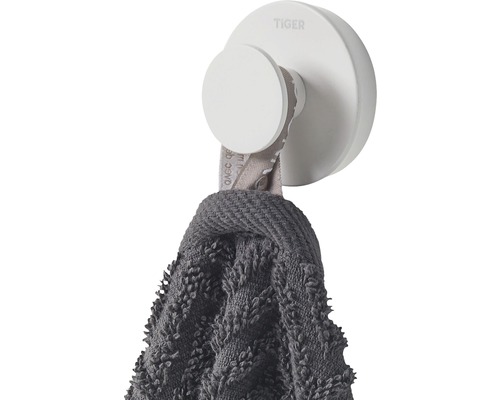 Tiger Logo handdoekhaak met opgehangen handdoek