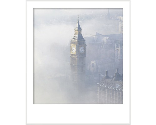 Decoratieve afbeelding met Big Ben in de mist