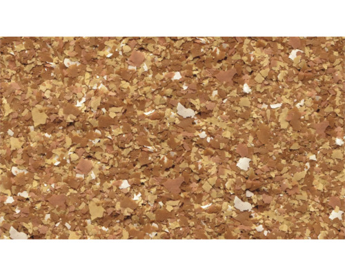 Decoratieve coating met bruine en beige chips