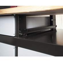 KÜPPER Werkbank 120 cm zilver-zwart (1 deur, 5 laden)-thumb-5 KÜPPER Werkbank 120 cm zilver-zwart (1 deur, 5 laden)-thumb-5