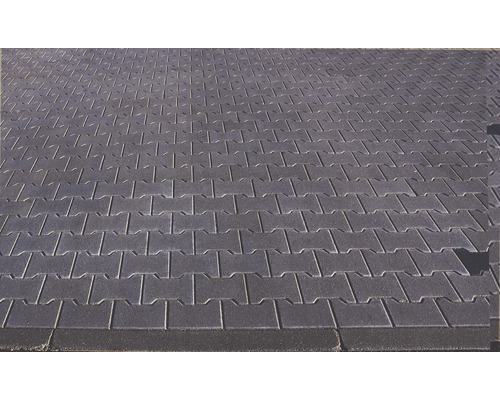 Bestrating van betonklinkers in H-verband