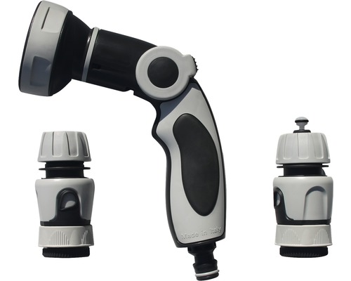 Tuinspuit met twee slangaansluitingen