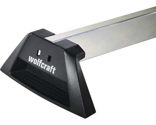 Wolfcraft logo op geleiderail