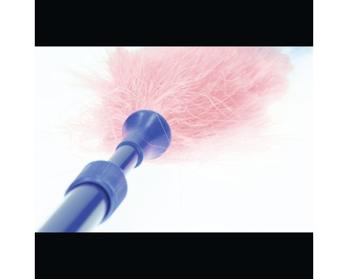 Stoffen plumeau met telescopische steel