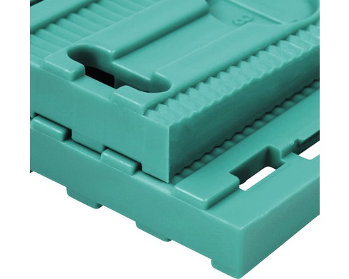 Detailopname van een kunststof vloertegel