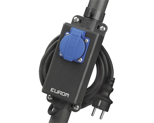 Eurom Logo Stroomkabel met aansluitdoos