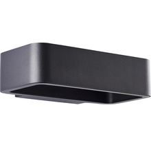 Zwarte rechthoekige buitenwandlamp