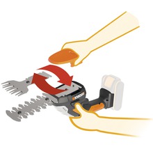 WORX Accu Gras- en buxusschaar WG801E.9 excl. 20 V accu en lader