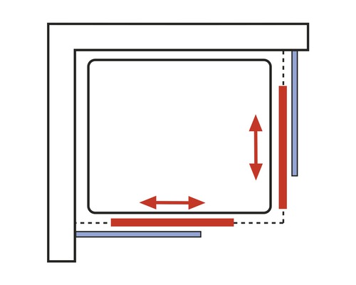 Illustratie van de verstelmogelijkheden van een meubel