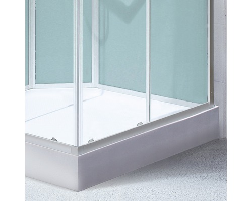 Douchecabine met helder glas en lage instap