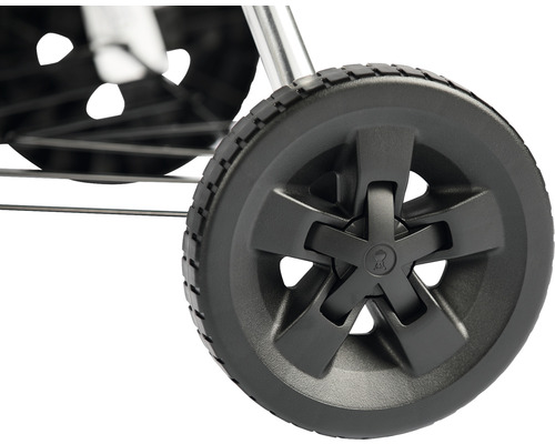 Wiel van een Weber houtskoolbarbecue