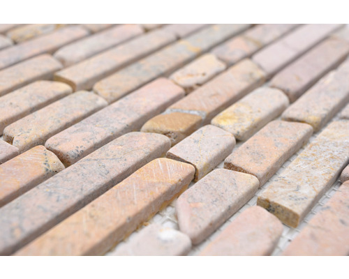 Mozaïektegels van natuursteen, staafmotief