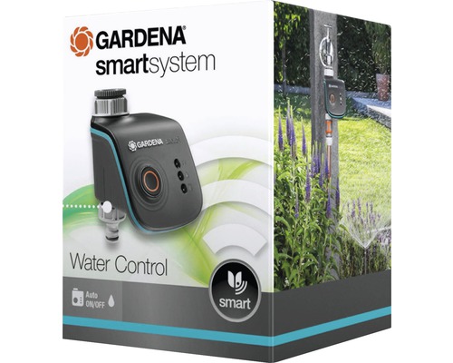 Verpakking van het Gardena Smart Water Control Systeem