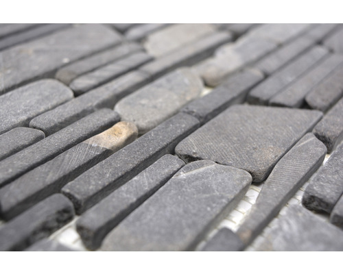 Close-up van mozaïektegels van natuursteen