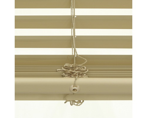 Close-up van jaloezie met trekkoord en bedieningskogel