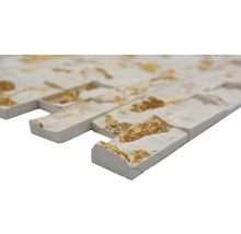 Natuursteenstrips met rechthoekig patroon