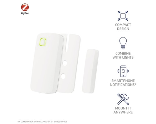 ZigBee raam- en deurcontact voor smart home systemen