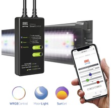 Juwel HeliaLux SmartControl met aquariumverlichting en smartphone-app voor het regelen van WRGB, maanlicht en zonsondergang