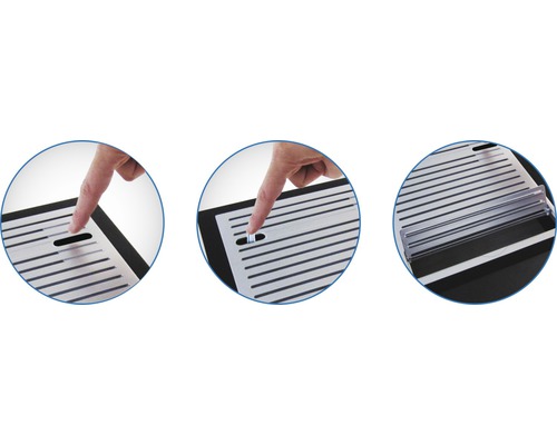 Productafbeelding die de installatie en functie van een rooster toont