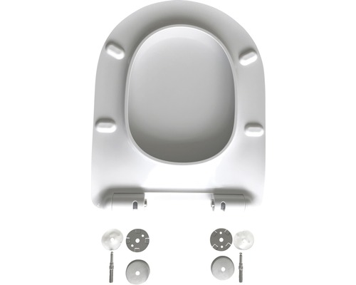 Toiletdeksel met bevestigingsmateriaal
