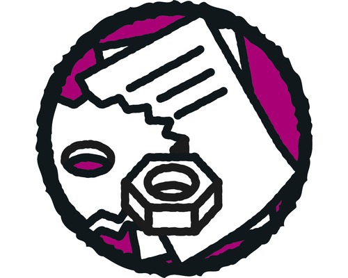 Symbool voor schroeven en moeren