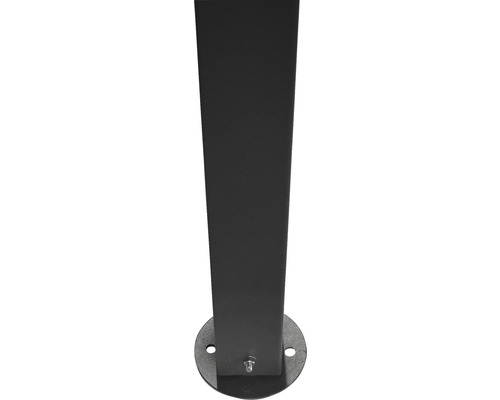 Vierkante buispaal met voetplaat