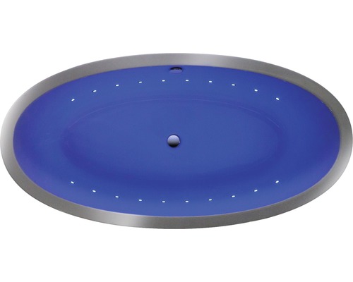 Ovale wastafel met verlichting