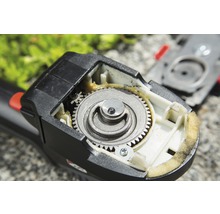 Binnenaanzicht van een transmissie met tandwielen en mechaniek