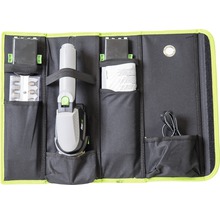 Multifunctioneel gereedschap met accessoires in gereedschapstas