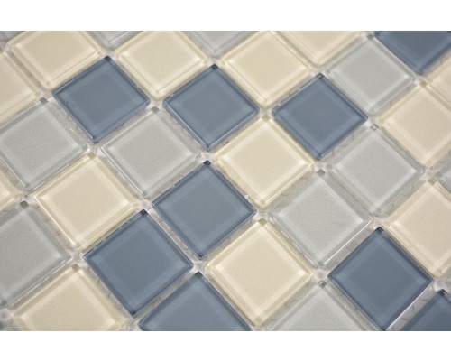 Close-up van glazen mozaïektegels