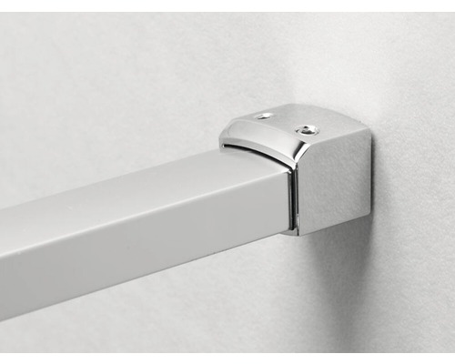 Detail van metalen deurstang