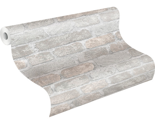 Rol behang met baksteenmotief