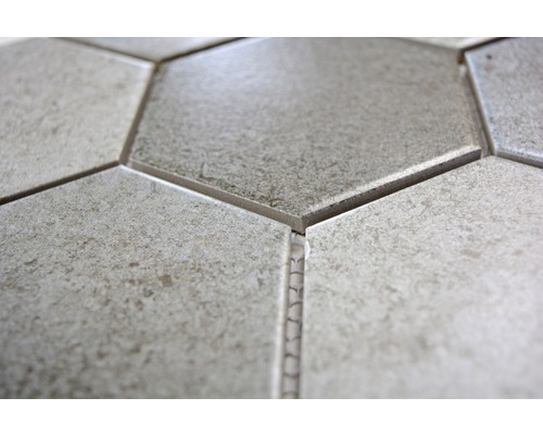 Close-up van zeshoekige vloertegels