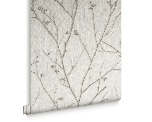 Rol behang met takkenpatroon