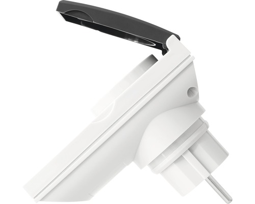 Wandcontactdoos met beschermcontact en klapdeksel