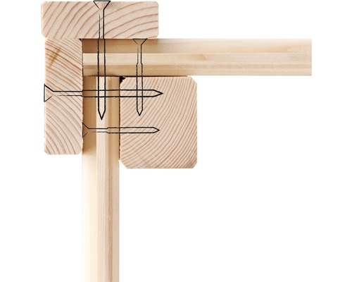 Houtverbinding met schroeven