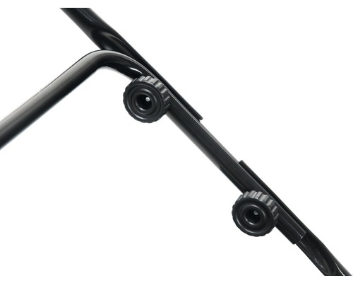 Detailopname van poot met stelschroeven.