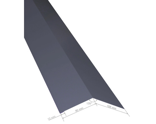 Hoekprofiel met afmetingen