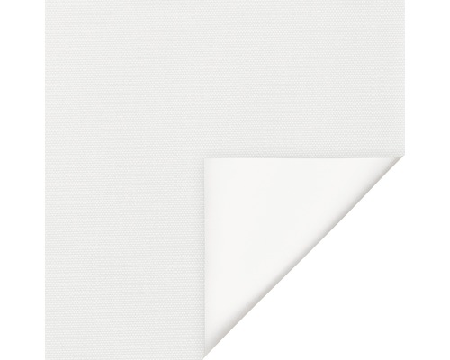 Detail van een witte stofstaal met omgevouwen hoek